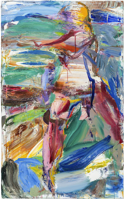 Sebastian Hosu: Johanna Running, 2019, oil on canvas, 170 x 110 cm

